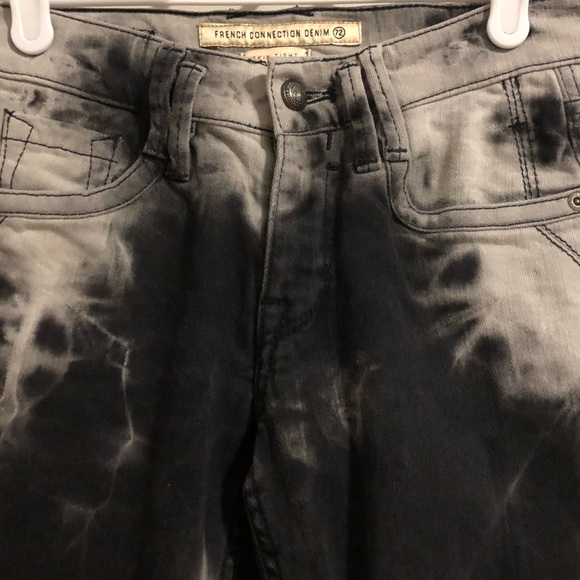 French Connection denim tie dye skinny jeans - Picture 8 of 11